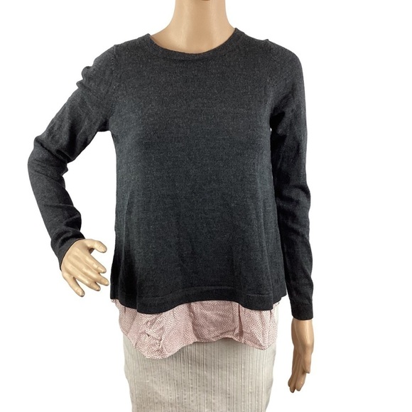 Boden Merino Wool Sweater Size S Contrast Trim - Picture 1 of 7